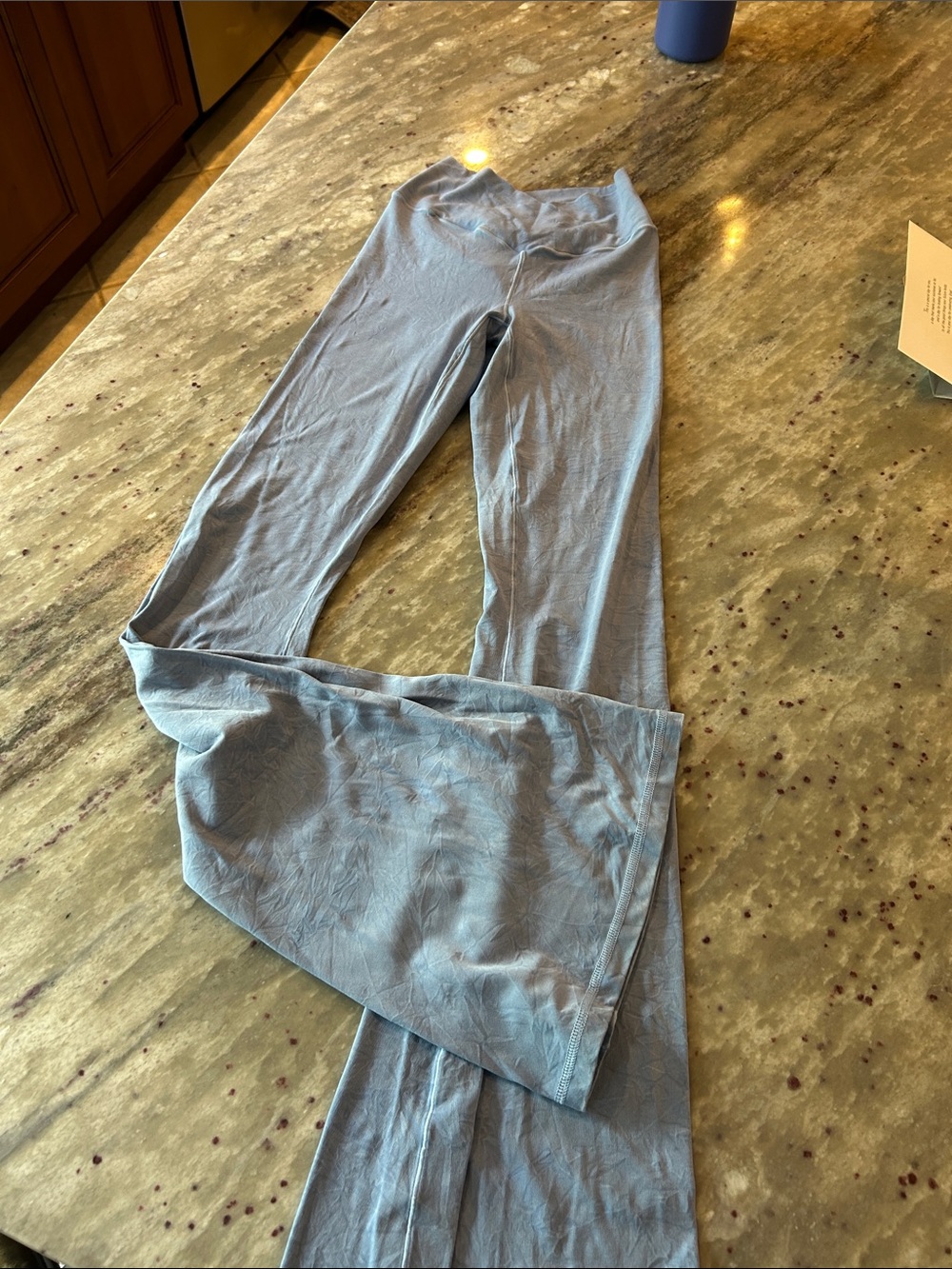 Light Blue Women's Flared Leggings